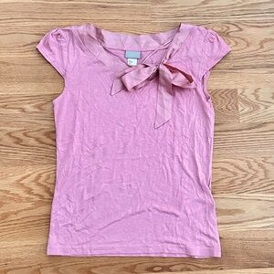 H&M NWOT Cap Sleeve Silk Tie Top (S)